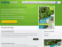 Tablet Screenshot of holidaytobali.com.au